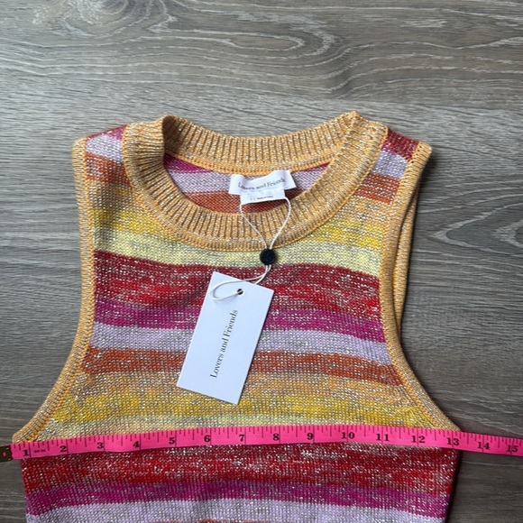 NEW SUNSET CROP SWEATER TOP SMALL - Picture 8 of 9